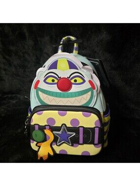 Loungefly Nightmare Before Christmas Lock Shock Barrel Mini Zip Backpack NWT